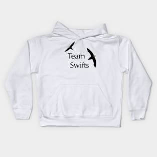 Team Swifts - Birdwatching Humour Chimney Swift Kids Hoodie